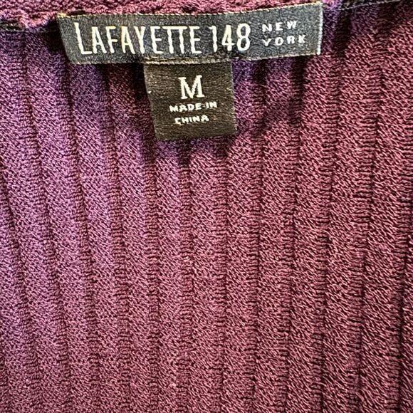 Lafayette 148 Ribbed Open Front Cardigan - Picture 7 of 8
